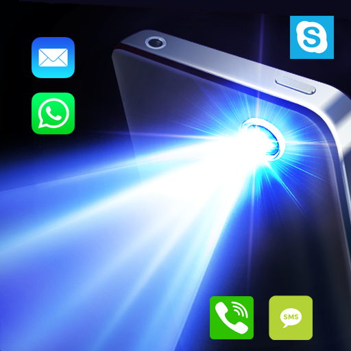 Flash Light on Call and SMS 1.0.8 Icon