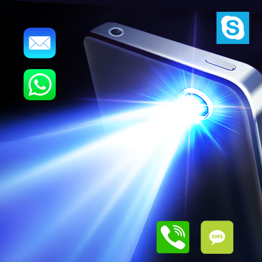 Flash Light on Call and SMS  Icon