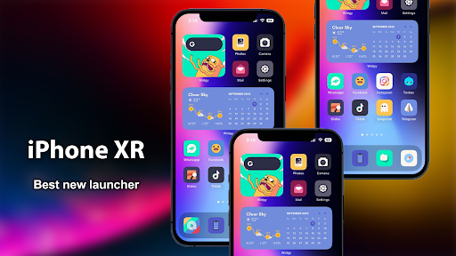 iPhone XR Launcher 2024 iOS 17 Screen 3