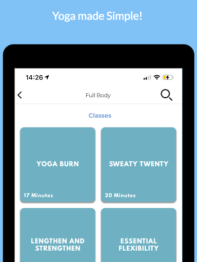 Screenshot of Bring Me Yoga