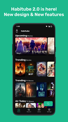Android application Habitube - The Movie Library screenshort