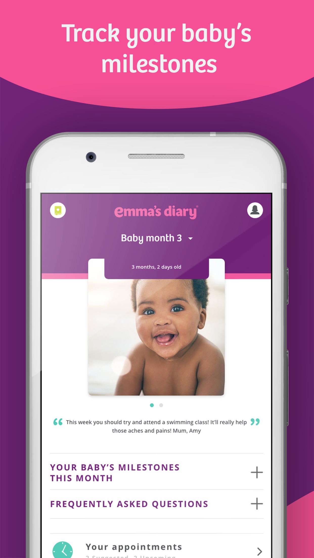 Android application Emma’s Diary: Pregnancy App UK screenshort