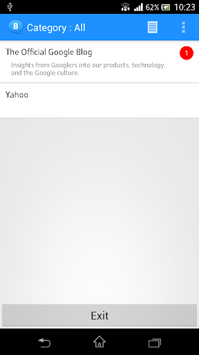 Android application Blog Checker screenshort