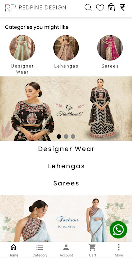 Android application REDPINE DESIGN SHOPPING APP screenshort