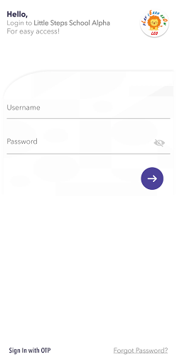 Android application Little Steps School Alpha screenshort