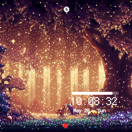 Gloden Forest Watch Face Screen 3