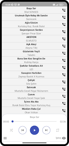 Türkçe zil sesleri ve şarkılar Screen 2