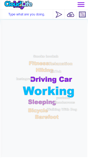 Cloud of My Life Time Tracker