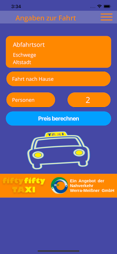 fiftyfifty Taxi Werra-Meißner Screen 3