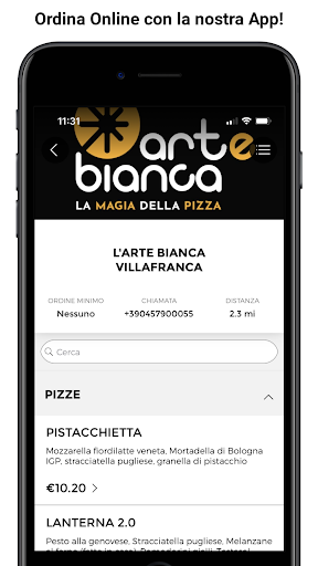Android application L'ARTE BIANCA VILLAFRANCA screenshort