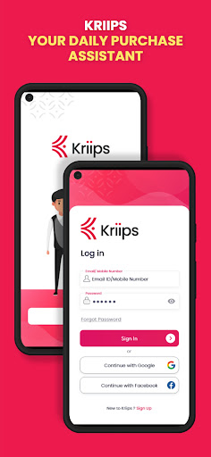 Android application Kriips screenshort