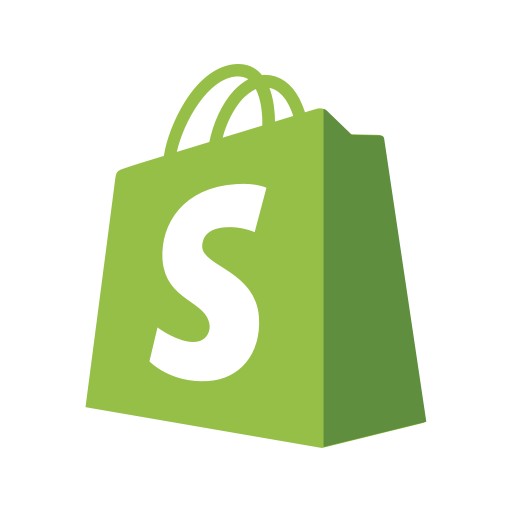 Ikon med logotyp för shopify