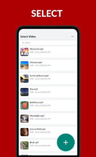 Android application Video to mp3 - video converter screenshort