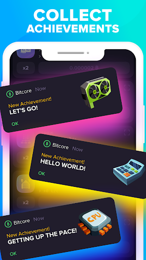 Screenshot of Bitcore: the Crypto idle game