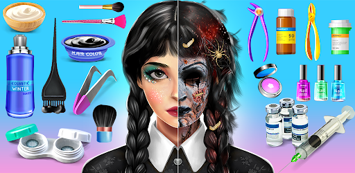jogos de cuidados de beleza de salão de spa de maquiagem bonita -  Tratamento de cuidados faciais - Makeover DIY Merge ASMR