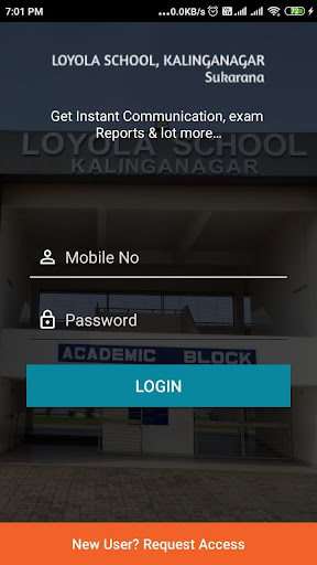Android application Loyola School Kalinganagar screenshort