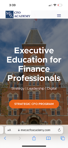 Android application MECA CFO ACADEMY screenshort