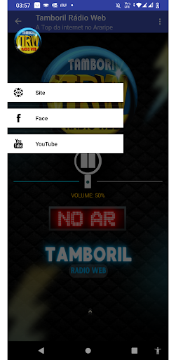 Tamboril Rádio Web Screen 2