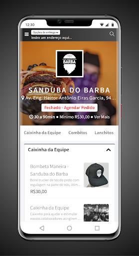 Android application Sanduba do Barba screenshort
