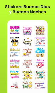 Stickers Buenos Días y Noches