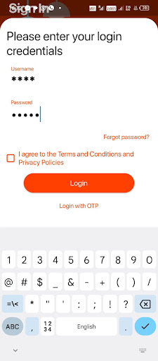 Live Fiber Customer App Screen 2