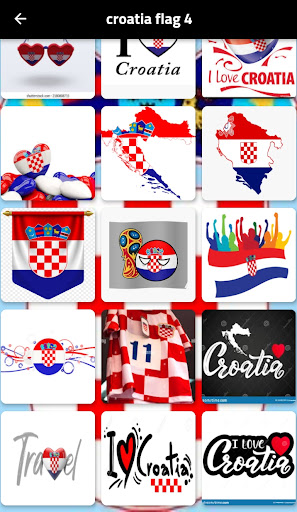 Android application Croatia flag screenshort