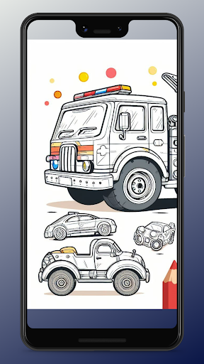 Coloring Vehicles Screen 3