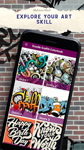 Doodle Graffiti Colorbook 1.0 APK + Mod (Unlimited money) untuk android
