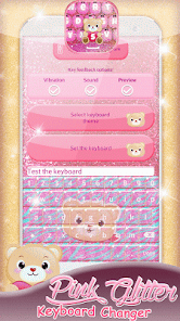 Captura de Pantalla 5 Temas de teclado de color rosa android