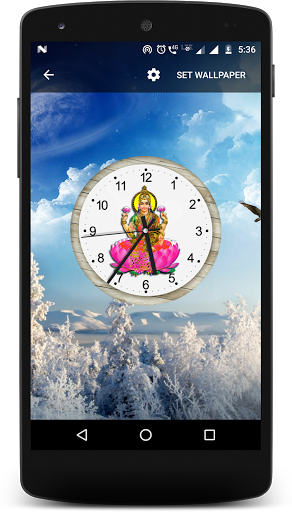 Laxmi mata clock liveWallpaper Screen 2