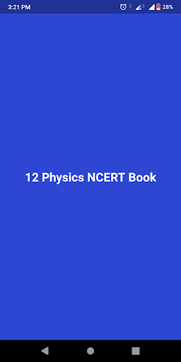Android application 12 Physics NCERT Book screenshort
