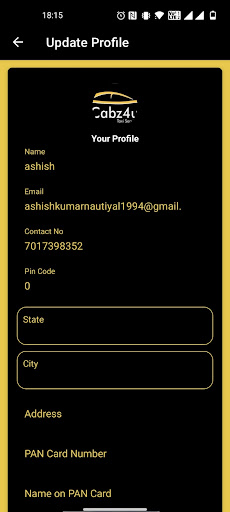 Cabz 4 you Screen 2
