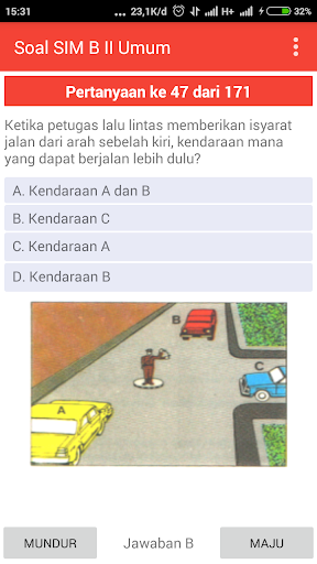 Soal Latihan SIM B II Umum Screen 2