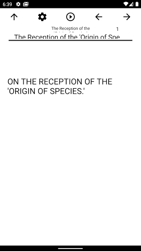 Android application Book, The Reception of the 'Or screenshort