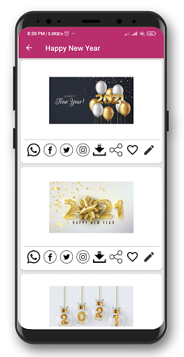 Greeting Cards Screen 2