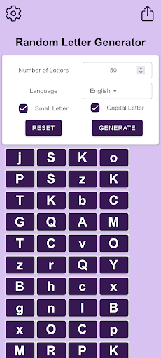Random Letter Generator