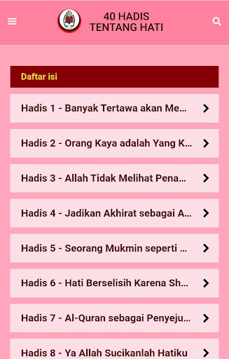 40 Hadis Tentang Hati Screen 3