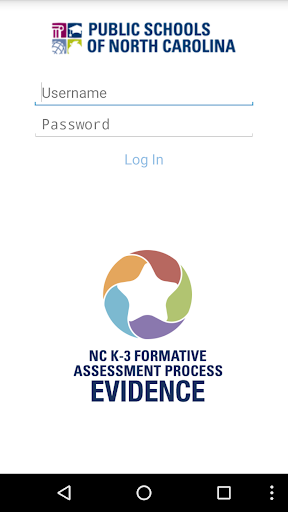 Android application NC K-3 Evidence screenshort