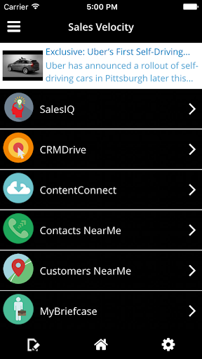 Android application MobileForce screenshort