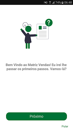 Android application Matriz Vendas Etiquetas screenshort