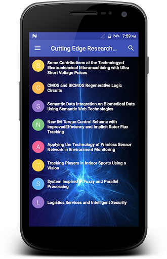 Android application Cutting Edge Research and Tech screenshort