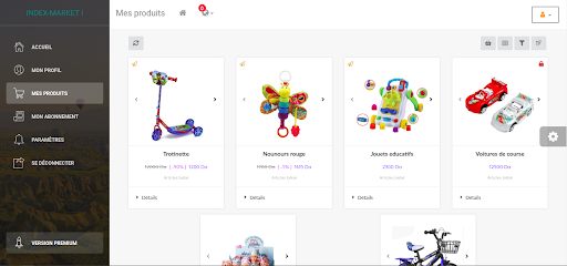 Index-Vendor Nearby Shops