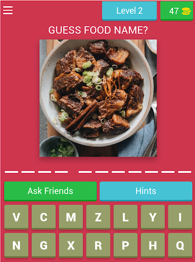CHINESE FOOD QUIZ GAME