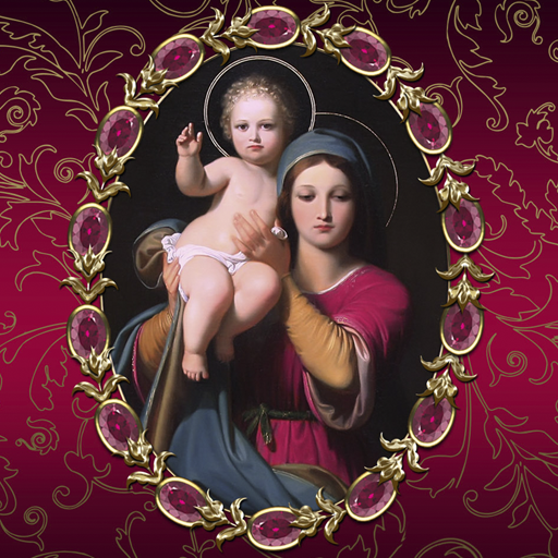 Virgin Mary Go Launcher theme logo