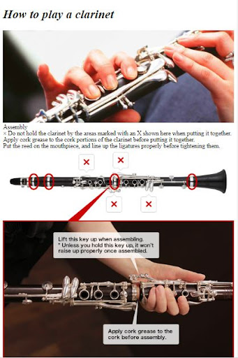 Android application How to Play Clarinet screenshort