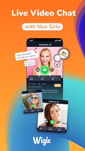 Android application Wigle: Online Adult Video Chat screenshort