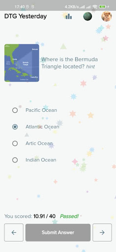 Android application Daily Trivia Game screenshort