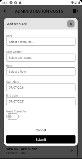 GRM App Screen 2