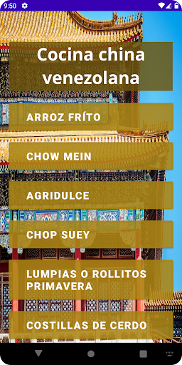 Receta comida china venezolana Screen 2