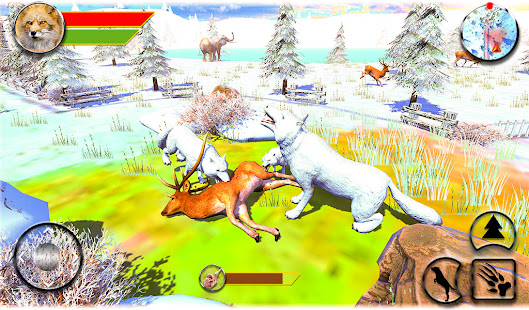 Wolf Simulator 3D - Arctic Animal Wildlife Games 1.9 screenshots 10